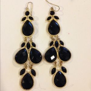 Gold chandelier earrings