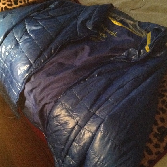 A blue jacket