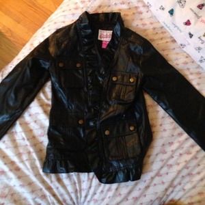 Juniors pleather jacket