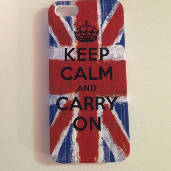 Snap on " keep calm and carry on" iPhone 5/5s case