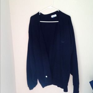 Oversized black cartigan.