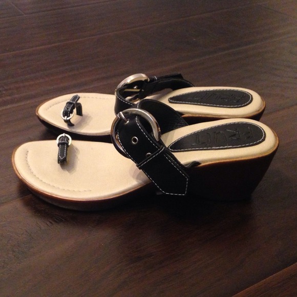 Slip-On Buckle Wedges - Picture 2 of 4
