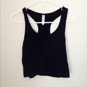 Black crop top