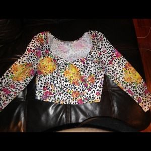 Multicolor Floral Crop Top