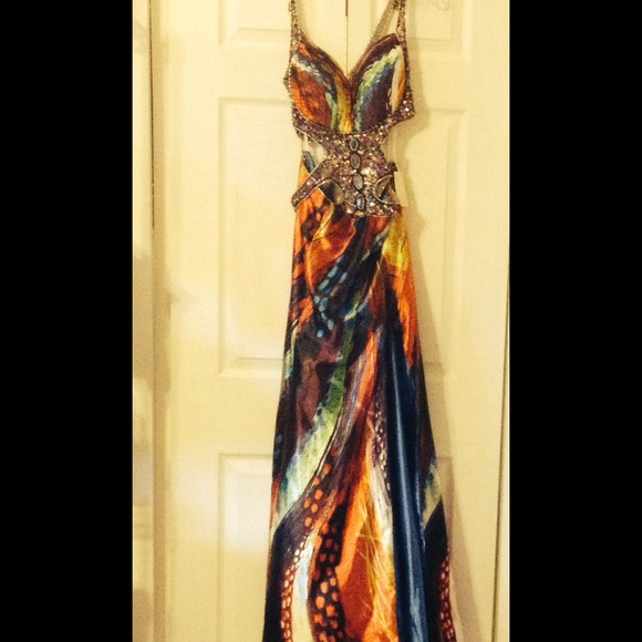 Jasz Couture Multicolor Gown