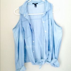 Jean button up
