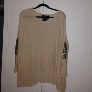 LF Sweater with gorgeous sequin elbows!