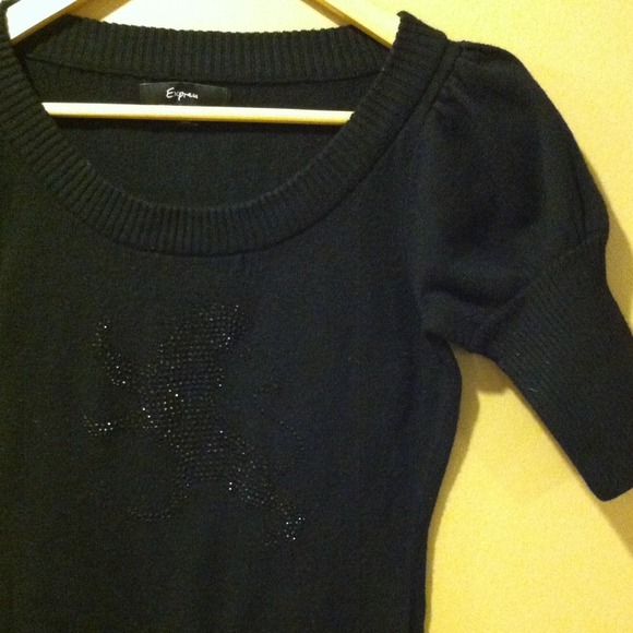 Express Shoulder Ruffle Sweater w/Signature Lion - Picture 3 of 3
