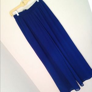Blue high waisted pants