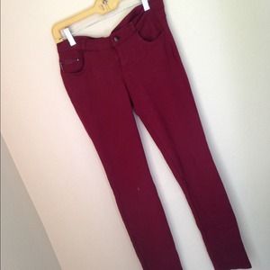Maroon jeggings