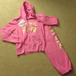VS Pink Hoodie + Sweatpant Combo, Size SM VS Pink Hoodie + Sweatpant Combo, Size SM