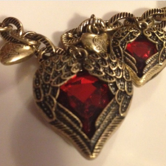 ✨SOLD Cute dangling hearts necklace✨ - Picture 3 of 3