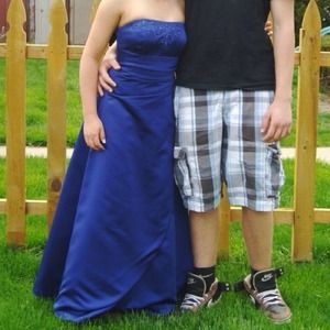 Beautiful strapless bridal dress