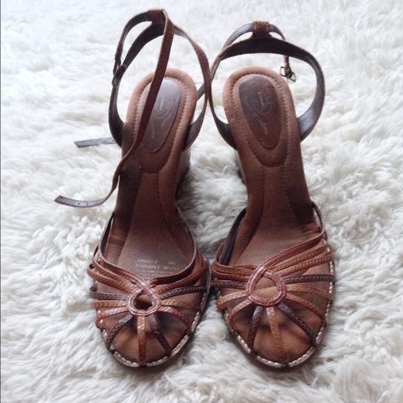 Dr. Scholl's Shoes - Leather high heel wedges