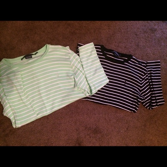 Two Ralph Lauren Sport 3/4 sleeve shirts🐎
