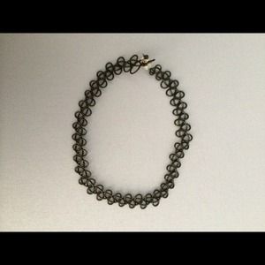 Black tattoo choker