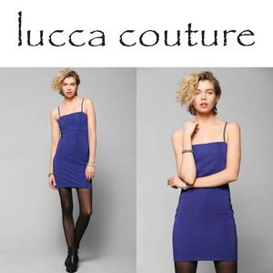 Blue Lucca Couture Strappy Tube Bodycon Dress 💙