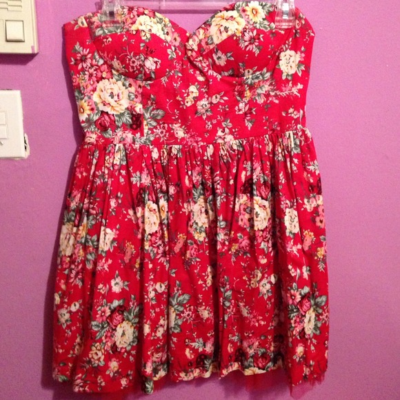 Pink Floral sleeveless Dress