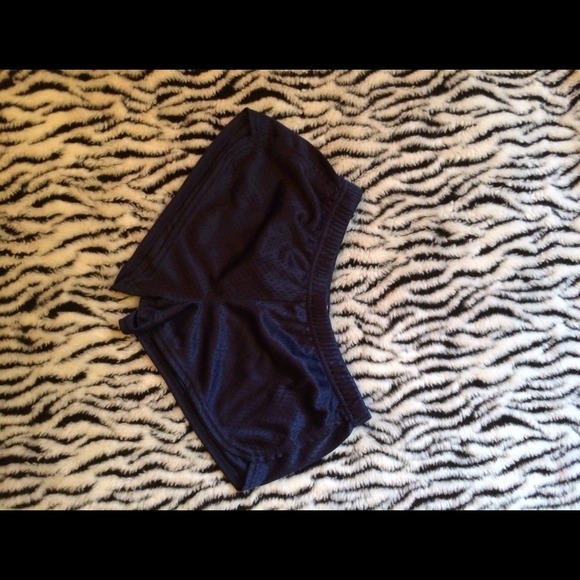 Navy blue Soffe jersey shorts