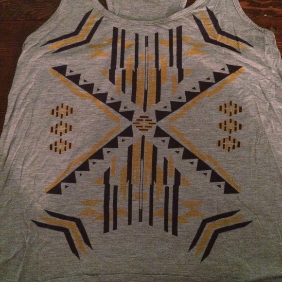 Nordstrom Tribal Pattern racer back tank - Picture 3 of 3