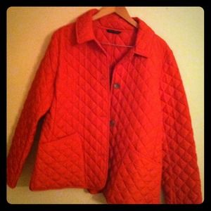 Orange fall jacket