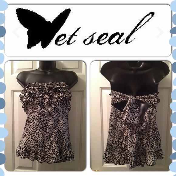 NWT Wet Seal Animal Print Top