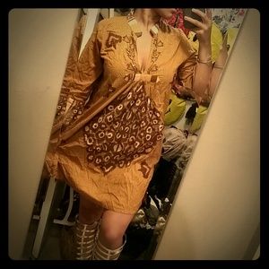 Leopard tunic. Beading.