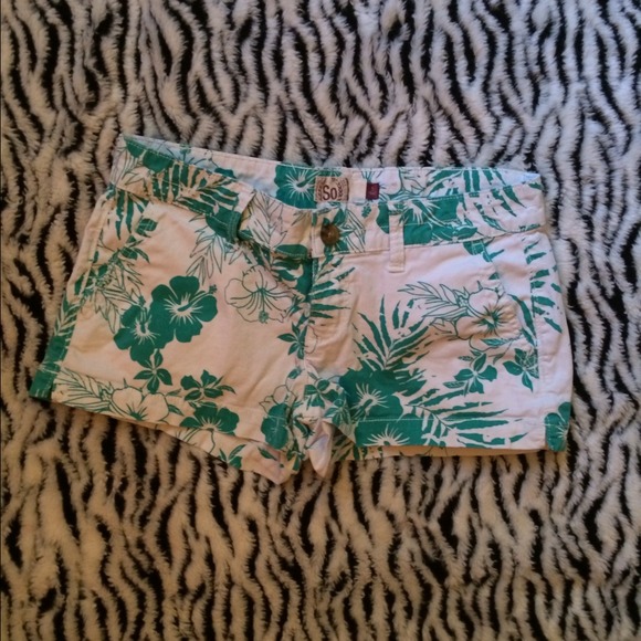 Hawaiian print shorts