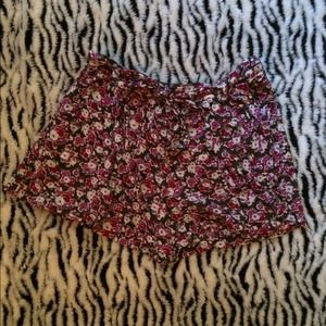 Floral flowy shorts