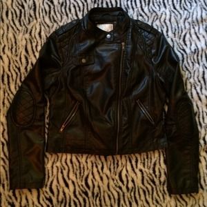 Faux leather jacket
