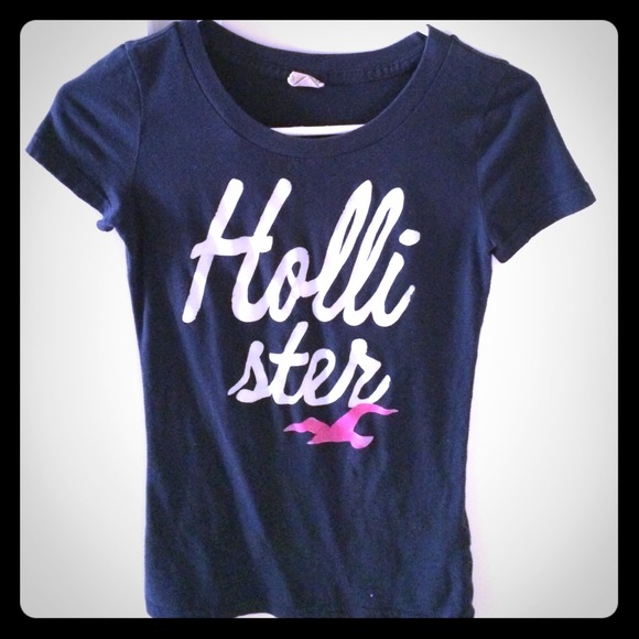 Navy Blue Hollister Shirt