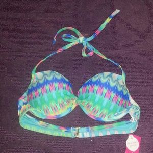 Push-Up Halter  Bikini Top