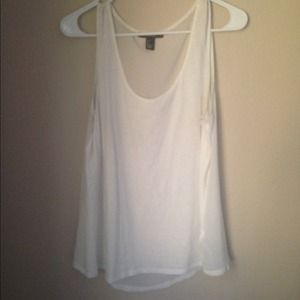 Sheer white tank