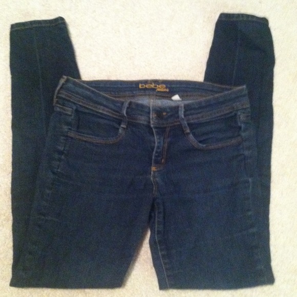Bebe Quinn skinny blue jeans size 28 jeggings