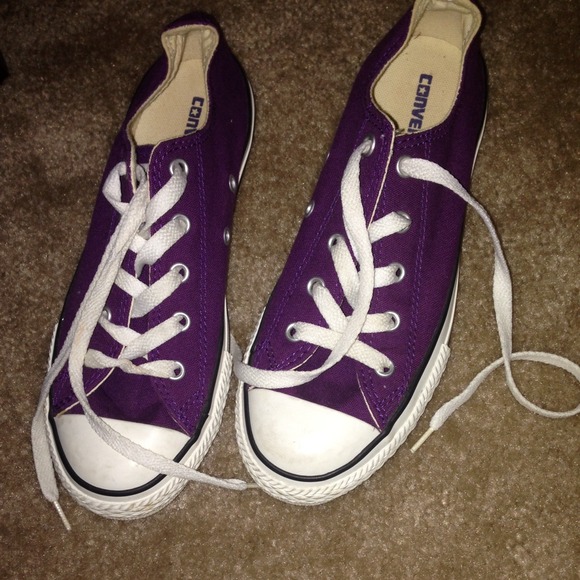 Purple Converse All Star's