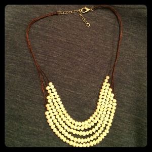 Multi-strand pearl necklace