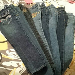 Little Girls Size 5-6 Denim Jeans Lot