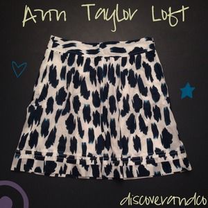 🎉HOST PICK🎉 Ann Taylor Loft Ikat Print Skirt