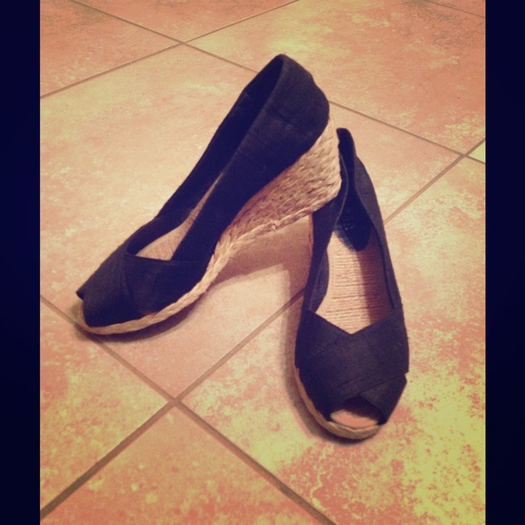 Black Ralph Lauren Wedges