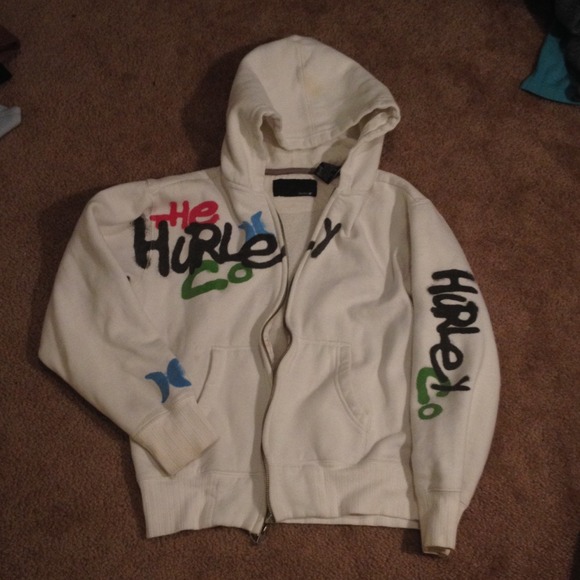 White Hurley hoodie!