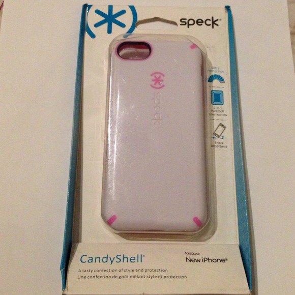 Speck candy shell (white/pink) iPhone 5C case