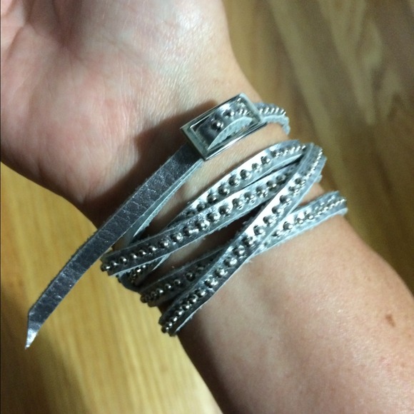 Silver Bead Wrap Bracelet - Picture 2 of 4