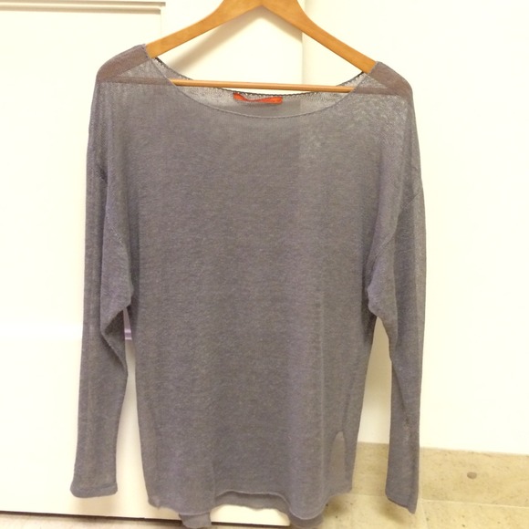 Oversized See Thru Sweater