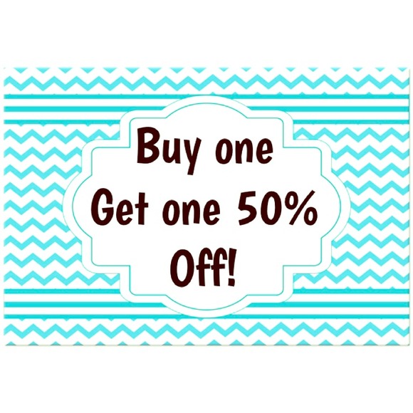 EVERYTHING IN MY CLOSET IS BOGO 50% OFF!