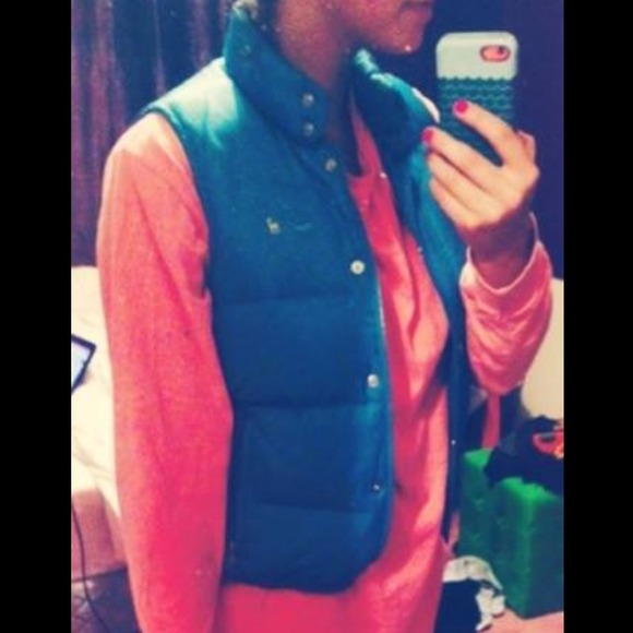 Blue winter vest