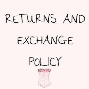 Important please read POLICY FOR MY CLOSET