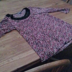 Pink beaded blose