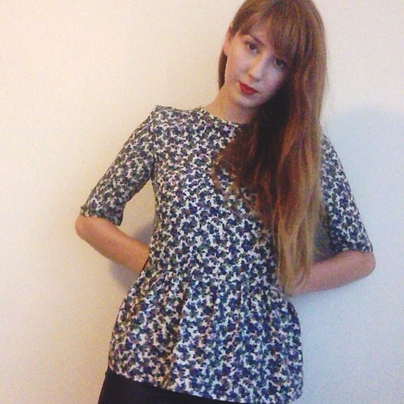 Floral Peplum Top