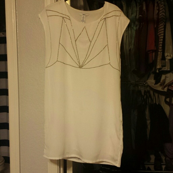 BAR III White T shirt dress