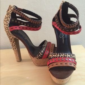 Jessica Simpson. High heels sandals. Reduce